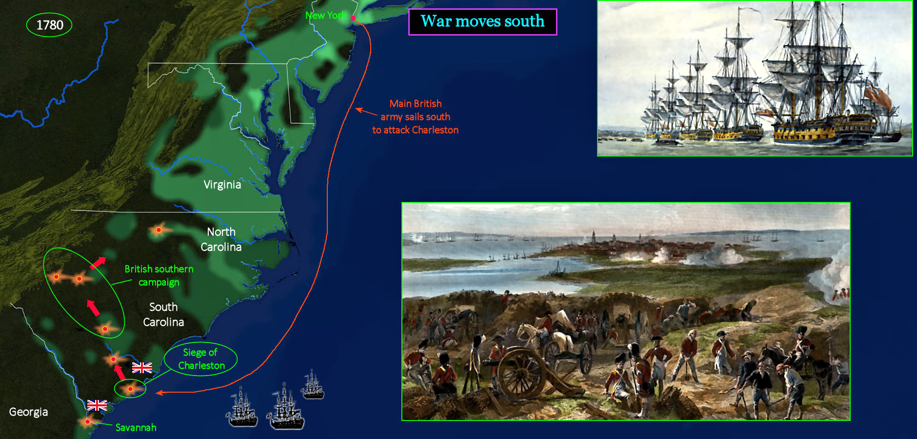 British Siege of Charleston, 1780